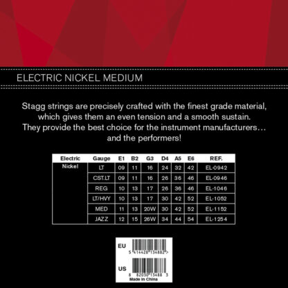 Stagg EL 1152 - struny do gitary elektrycznej - obrazek 2