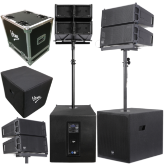 V-TONE LA 615 aktywny system nagłośnienia line array 1000W RMS Bluetooth TWS DSP AUX case