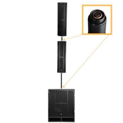 V-TONE BOOSTER profesjonalny aktywny słupkowy system nagłośnienia 760W RMS - obrazek 7